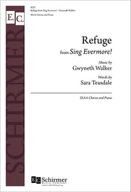 Refuge SSAA choral sheet music cover Thumbnail